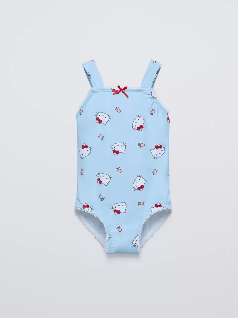Zara Blue Hello Kitty One-Piece Swimsuit